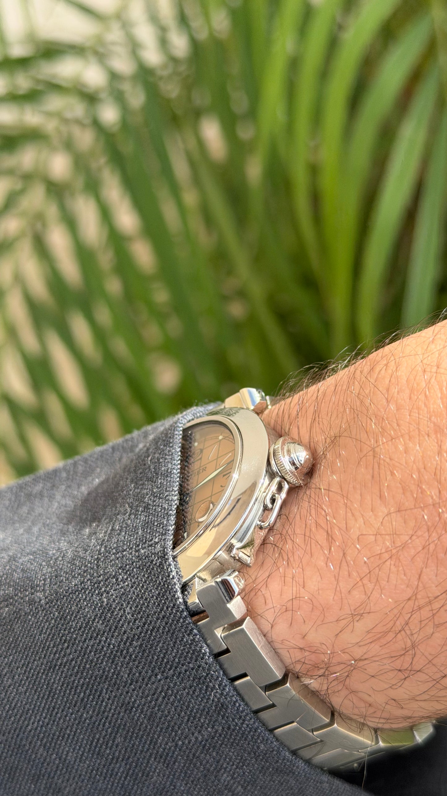 Cartier pasha salmon dial
