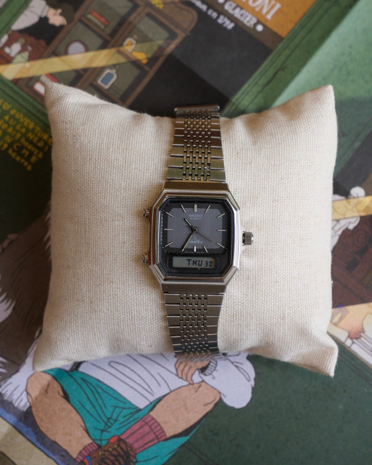 Seiko silver wave digital H449-502A